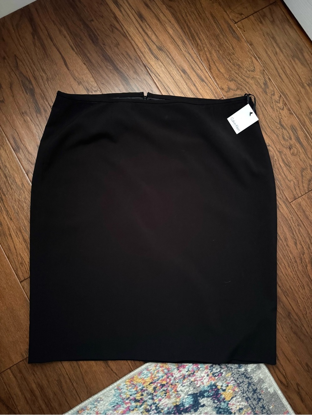 NWT Calvin Klein Black Pencil Skirt Size 16 Career Office Workwear Classic